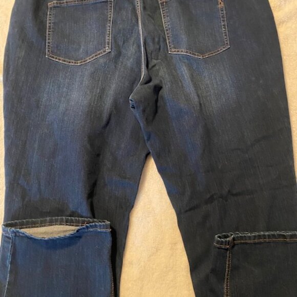 Denim & Company Women's 24W Straight Leg Blue Jeans Pants - Picture 4 of 4